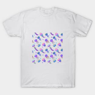 Pastel Jellyfish Background T-Shirt